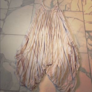 Jumpsuit/cover up. Tan tye dye by Fabrik. OS